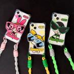 ショッピングiphone ケース ショルダー パワーパフガールズ パワパフ スマホケース iPhone15ケース ショルダーストラップ カバー iphone16 iPhone16pro iPhone14 iPhone13 15pro 15promax XS X 11 12