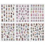 ショッピングネイルアート用品 ラブブ ネイルパーツ 3D 立体 ネイルアート 装飾 ネイル用品 シール ジェル DIY アクセサリー 6枚セット 可愛い ギフト グッズ labubu