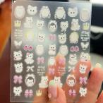 ショッピングネイルアート用品 ネイルパーツ 3D 立体 ネイルアート 装飾 ネイル用品 シール ステッカー ジェル DIY アクセサリー 6枚セット 可愛い ギフト グッズ