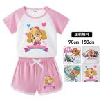 子供服 セットアップ パウパトロール 女の子 夏物 半袖 2点セット 上下セット Tシャツ パンツ ショートパンツ ジュニア おしゃれ 可愛い 送料無料