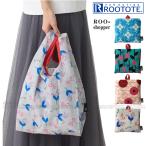 ルートート エコバッグ お買い物バッグ コットン風 ROOTOTE ルーショッパー フラワー 花 洗濯可 おしゃれ かわいい トートバッグ 1033
