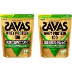 ホエイプロテイン100 抹茶風味 ザバス SAVAS 980g 明治×２個セット