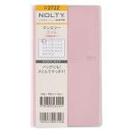 送料無料 能率 NOLTY 手帳 2023年 マンスリー スリム ピンク 2722 (2022年 11月始まり)