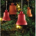 【クリスマス用品】BECKオーナメント・木の鐘カラーL・オレンジ