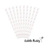 ペーパーストロー ハート ライトピンク1
