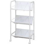 ファイルワゴン 収納棚 3段 幅55cm ホワイト A4ファイル対応 キャスター付き オフィス 会社 リビング 在宅ワーク