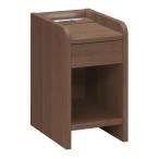  боковой стол / Mini стол ( Brown ширина 30× глубина 36cm) выдвижной ящик 1. розетка LED освещение есть [ ночной столик ]