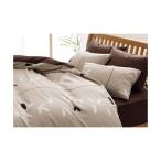 〔西川〕 掛け布団 カバー/寝具 〔シングルロング ベージュ〕 150×210cm 日本製 抗菌 綿100％ SMART NATURAL 『meeシリーズ』