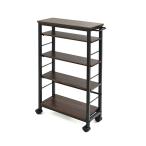  кухня место хранения примерно ширина 53× глубина 20.5× высота 85cm темно-коричневый steel с роликами . тонкий место хранения Wagon место хранения мебель сборка товар 