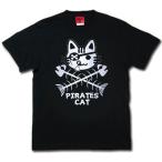 Tシャツ 綿100％ メンズ レディース 半袖 おしゃれ ネコ 海賊キャット