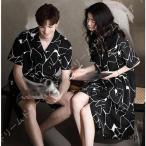 カップルルームウェアセット春夏秋パ...