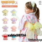 浴衣 子供 セパレート ワンピース 子ども服 ベビー服 キッズ 女の子 女児 幼稚園 小学生 子供浴衣 ゆかた 浴衣ドレス パジャマ 可愛い おしゃれ 着物 8柄5サイズ