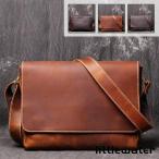 本革　メッセンジャーバッグ　ショルダーバッグメンズ 斜めがけ 2way 耐久 ビジネスバッグ　通勤バッグ カバン　牛革　通勤通学 　カジュアル アウトドア