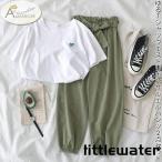  выставить верх и низ в комплекте футболка брюки талия резина лента часть магазин надеты tops низ 2 позиций комплект 