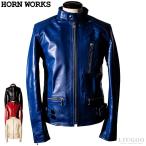 Horn Works 本革 UKシングルライダースジャケット メンズ ホーンワークス 3542  レザージャケット バイカージャケット
