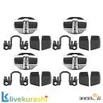 ドアスタビライザー用ロックカバー、4セット、ハッチドア用、ホンダ用、コード、シビック、rv、odyssey