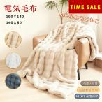 電気毛布 11段階温度 12Ｈタイマー 掛け敷き 洗える ふわもこ毛布 電気ひざ掛け 190*130 140*80 もこもこ ふわふわ 抗菌防臭  電気ブランケット シングル