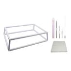  стеганый рама игла отметка tool DIY two искусственная приманка to craft Project Cross стежок подставка 40x60cm