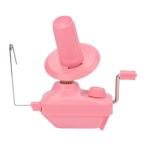 ウール糸巻き機 軽量 DIY ハンドル付き 編み物繊維巻き糸用 ピンク