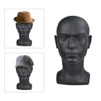  манекен head красота мужчина тренировка модель 57cm матовый черный 