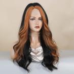21 дюймовый длинный wave Karl парик синтетическое волокно elegant поэтому .te-to свадьба party orange высокий свет 