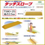 段差解消 屋内用 スロープ 段差 タッチスロープ 幅80cm TS80-25 高さ2.5cm シンエイテクノ