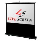 LIVE SCREEN (自立式) 4K 16:9 100インチ プロジェクタースクリーン　床置き型携帯ロールスクリーン