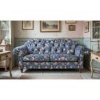 輸入家具 ソファ 3シーター 3人掛 ジェニファーテイラー Jennifer Taylor イチゴ泥棒 リビングスタジオ ウィリアムモリス 33126SF 送料無料