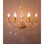 輸入家具モダンガラスシャンデリアサンクチュアリ6灯ゴールドクリスタルクラシ...