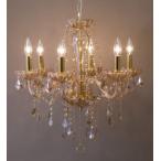 輸入家具クリスタルシャンデリアイタリア風6灯クラシックゴールドモダンヨーロ...