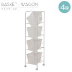  с роликами . корзина Wagon 4 уровень настольный нет ширина 39cm белый сделано в Японии 