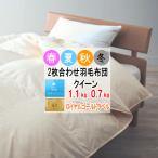 羽毛布団クイーンクィーン2枚合わせ...