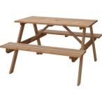 テーブルandベンチ W120 ODS-92LBR 机 椅子 セット (AZM)