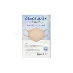 GRACE MASK グレースマスク 立体型 接触冷感ひんやり快適　ピンクベージュ×グレー　30枚入 個包装「衛生商品のためキャンセル不可」