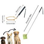 犬用うんちキャッチャー 犬 フンキャッチャー うんち取り器 伸縮ハンドル 折りたたみ式 片手操作 手が汚れない ペット散歩グッズ フン処理 トイレスコップ 犬猫
