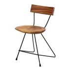 チェア 幅42cm ウッドチェア 椅子 木製 天然木 モンキーポッド （ イス いす チェアー リビングチェア デザインチェア ）