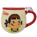 マグカップ 300ml ペコちゃん フィギュア付き コップ 食器 磁器製 キャラクター （ カップ マグ 立体 不二家 ミルキー ぺこちゃん ）