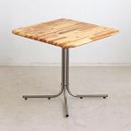 カフェテーブル 幅76cm 木製 天然木 無垢 ダイニング テーブル カフェスタイル （ リビングテーブル ダイニングテーブル コーヒーテーブル 1本脚 2人掛け ）