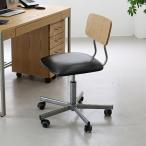 オフィスチェア 座面高43〜57cm ドリップカフェ 高さ調整 オフィス チェア キャスター 木製 レザー調 （ 椅子 パソコンチェア デスクチェア ワークチェア ）