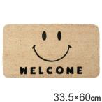  коврик перед дверью 33.5×60cm толщина 2cm наружный двоякое применение Smile лицо ( наружный закрытый ko year коврик вход коврик дверной коврик интерьер уличный салон модный )