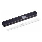 ショッピング箸 箸箱セット 抗菌 箸 19.5cm スライド カームカラー No.2 （ 食洗機対応 19.5センチ お箸 箸箱 はし箱 セット AG 銀 男子 ）