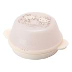 中華まんケース ハローキティ ラインデザイン 電子レンジ 調理器具 ( 蒸し器 スチーマー 電子レンジ対応 電子レンジ調理器 電子レンジ専用 )