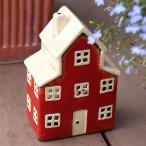 オブジェ Candle house 29208 ( キャンドルホルダー キャンドルスタンド キャンドルハウス 家 お家 ハウス 陶器 キャンドル ろうそく スタンド 置き物 )