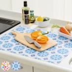 調理台保護マット キッチン華やか調理台保護マット 花柄 モロッコ （ 調理台マット 調理台保護シート 保護シート 保護マット 調理台 シリコンマット ）