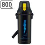 水筒 キッズ 800ml プラスチック 抗菌 直飲み ポケットモンスター ( ピカチュウ 食洗機対応 ワンタッチ 子供用水筒 AG 銀 軽量 子供 )