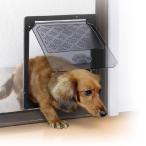 網戸専用 犬猫出入口 小型犬用 Mサイズ ( ペットドア キャットドア 網戸用 出入り口 猫 犬 ペット )