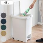 ゴミ箱 45L 2WAY ダストボックス ( ごみ箱 45リットル 幅33 ペダル式 プッシュ式 ふた付き 分別 角型 ワンプッシュ )
