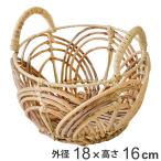  раунд корзина S размер to-kpetaru поддельный ротанг ( корзина корзина место хранения ротанг способ корзина промывание в воде диаметр 18cm высота 16cm мелкие вещи место хранения бардачок круглый )
