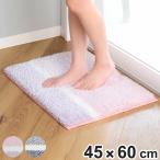 バスマット フロスト 45×60cm 速乾 ( お風呂マット 足拭きマット 吸水 お風呂 バスグッズ )