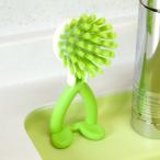 ■在庫限り・入荷なし■キッチンブラシ　まるちゃん　グリーン （ キッチンたわし ブラシ 食器洗い ）